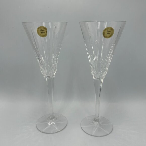 Princess House Champagne Flute Glasses Wedding Toasting Collection Set of 2 NIB - Picture 8 of 17